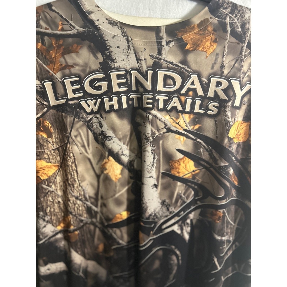 Legendary Whitetails Mens 2XL Camo Performance Graphic T-Shirt Short Sleeve